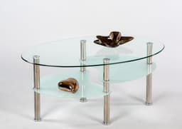Stolkom Sp.z.o.o. Couchtisch Wave Glastisch | Transparent