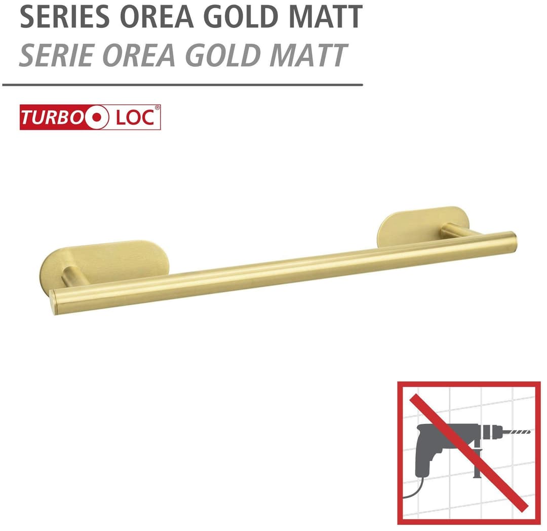 WENKO Handtuchstange Turbo-Loc® Orea | Gold