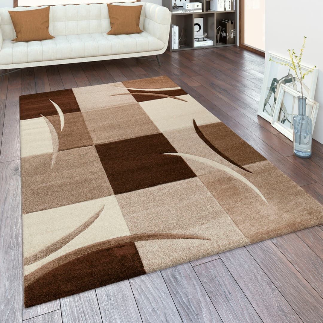 Paco Home Teppich Diamond 665 | Braun