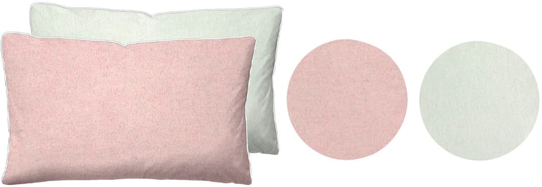 Biberna Kissenbezug Hermal Flanell | Rosa