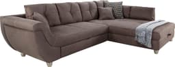 Jockenhöfer Gruppe Ecksofa Maranello L-Form | Braun