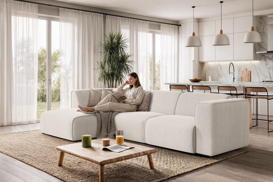 OTTO home Ecksofa Merid L-Form | Beige