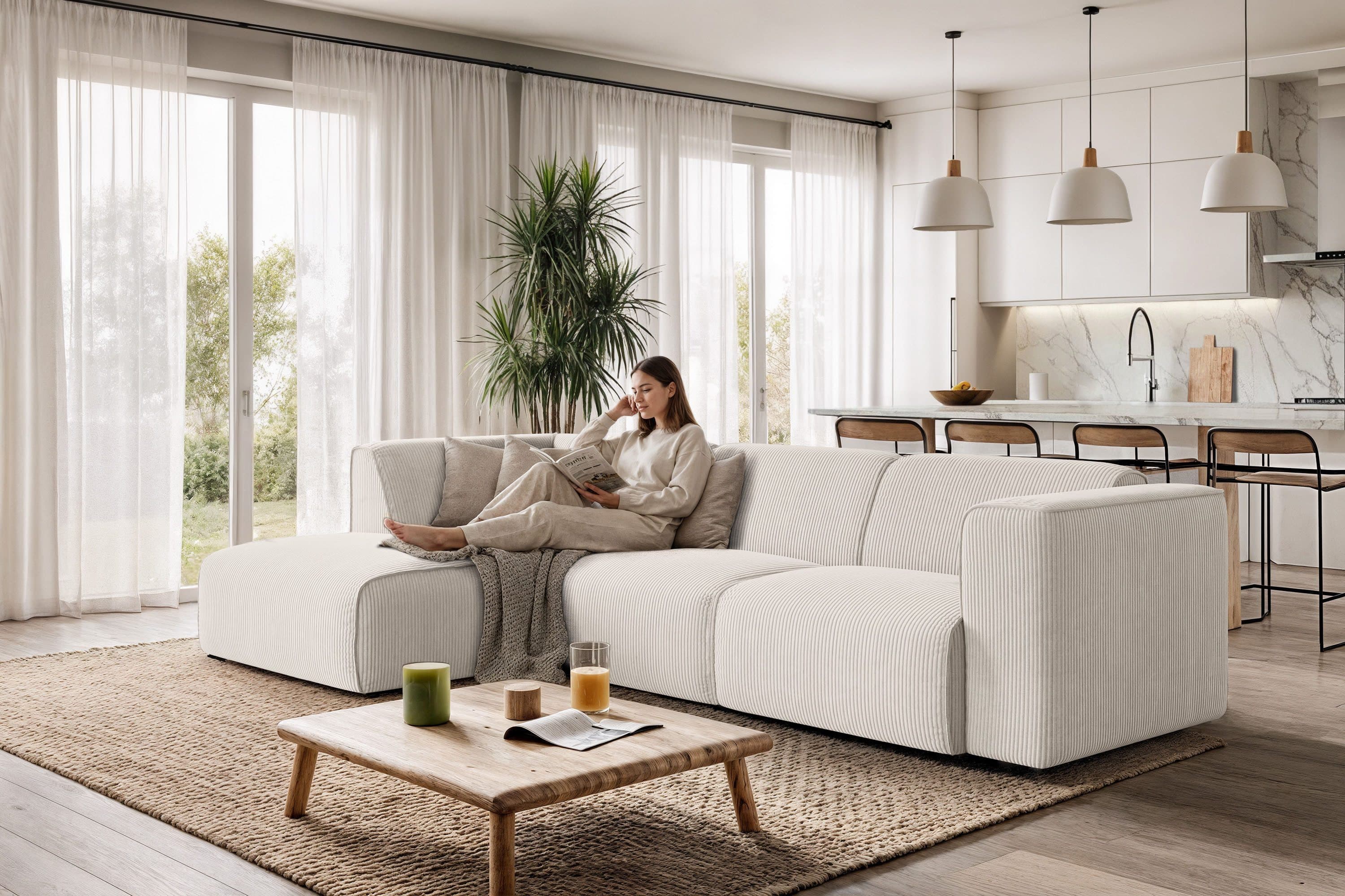 OTTO home Ecksofa Merid L-Form | Beige
