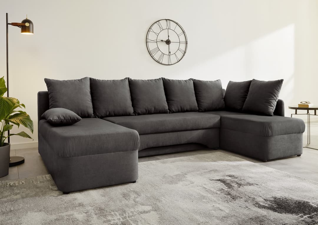 Jockenhöfer Gruppe Wohnlandschaft Arktis U-Form | Grau