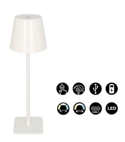 OTTO home LED Tischleuchte Merrin | Weiß