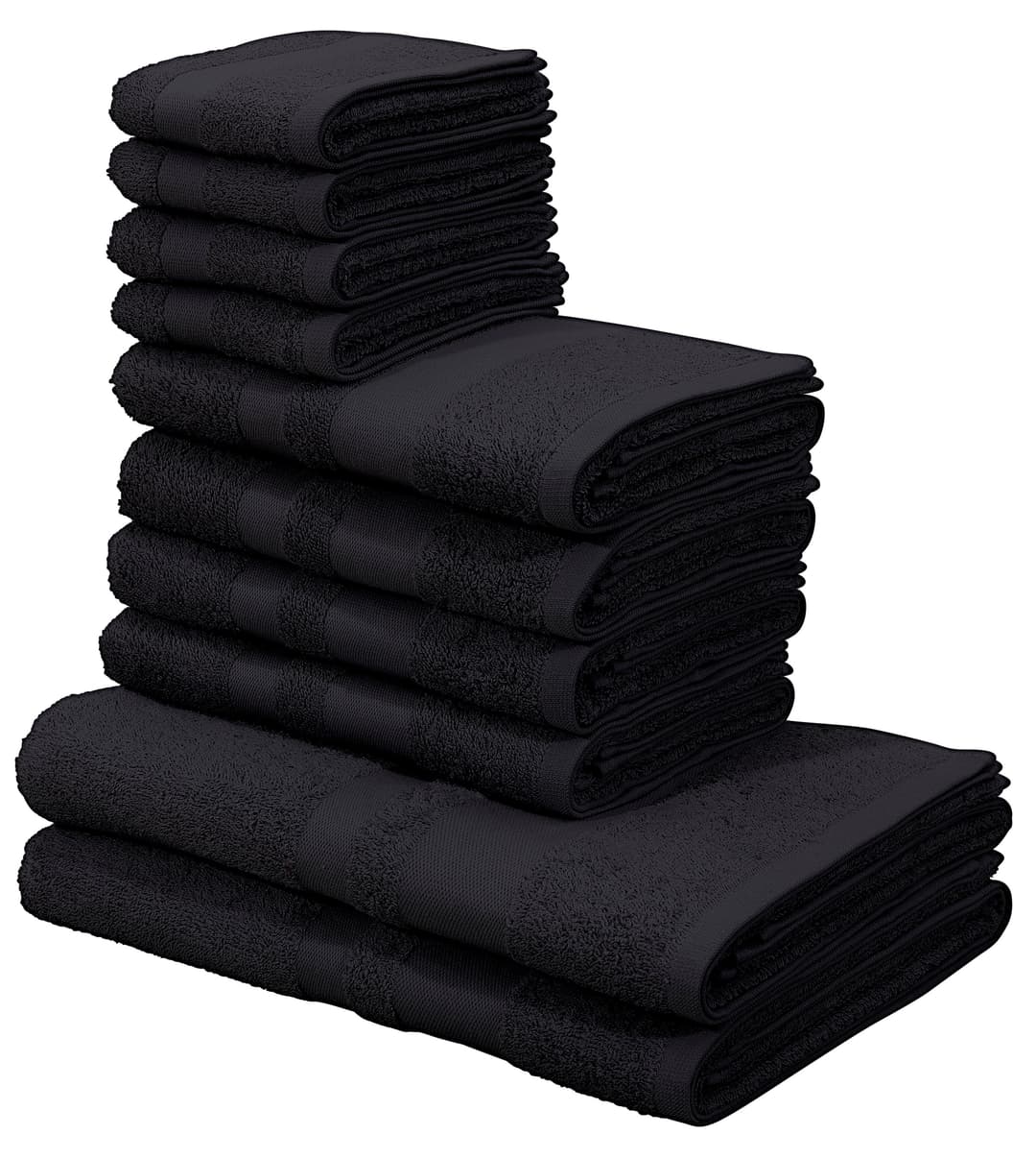 OTTO home Handtuch Set Vanessa | Schwarz