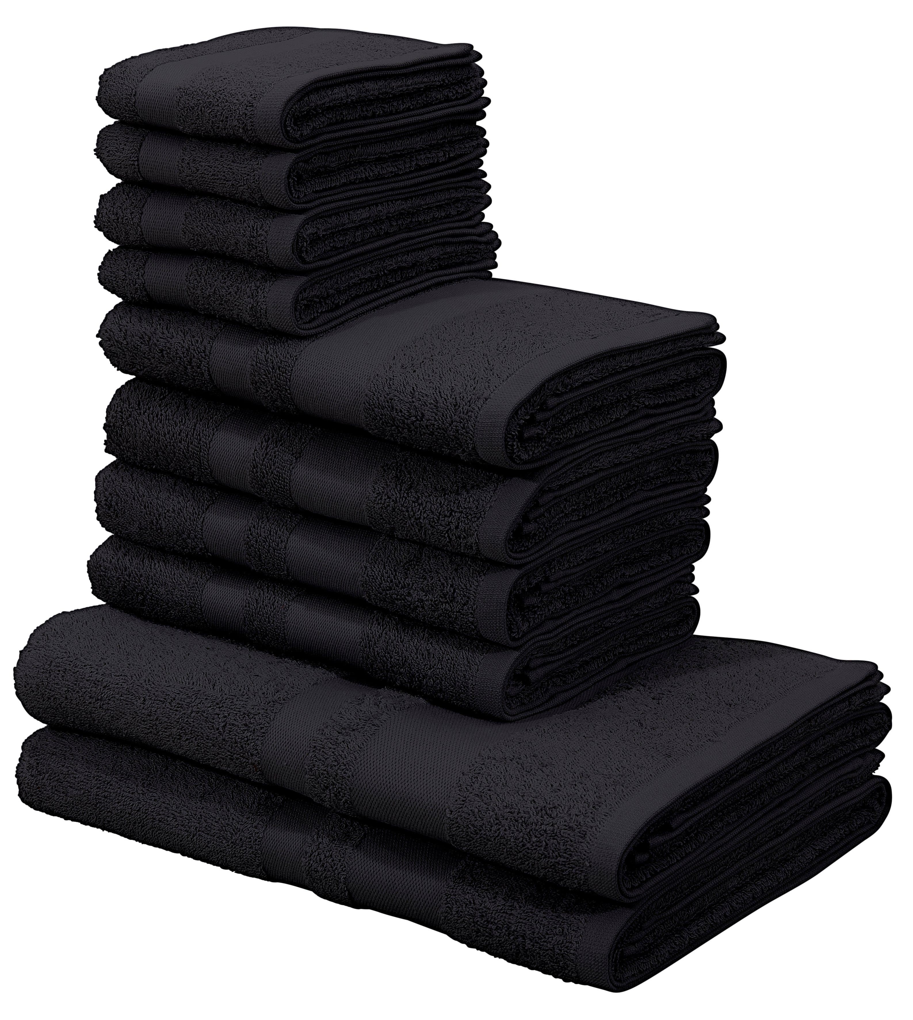 OTTO home Handtuch Set Vanessa | Schwarz