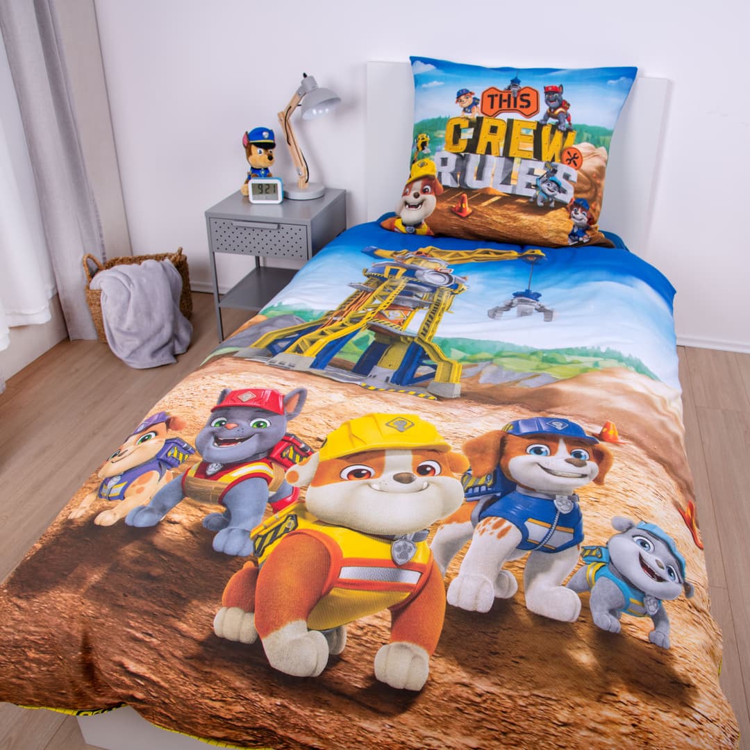 PAW PATROL Bettwäsche Paw Patrol Rubbel&Crew | Mehrfarbig