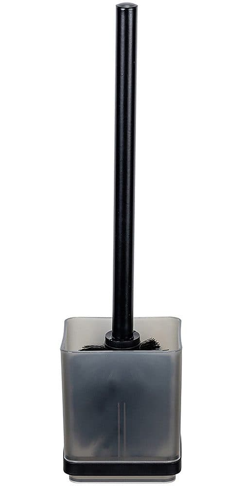 Wenko WC-Garnitur Vacuum-Loc Modell Quadro | Schwarz