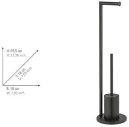 WENKO WC-Garnitur Modell Ferla | Schwarz