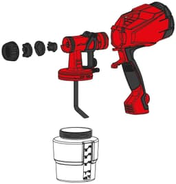 Einhell Farbsprühgerät TC-SY 400 P | Rot