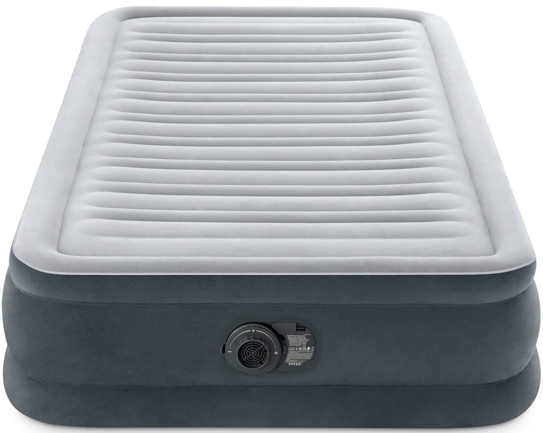 Intex Luftbett DuraBeam ComfortPlush Mid Rise mit 220V Pumpe | Grau