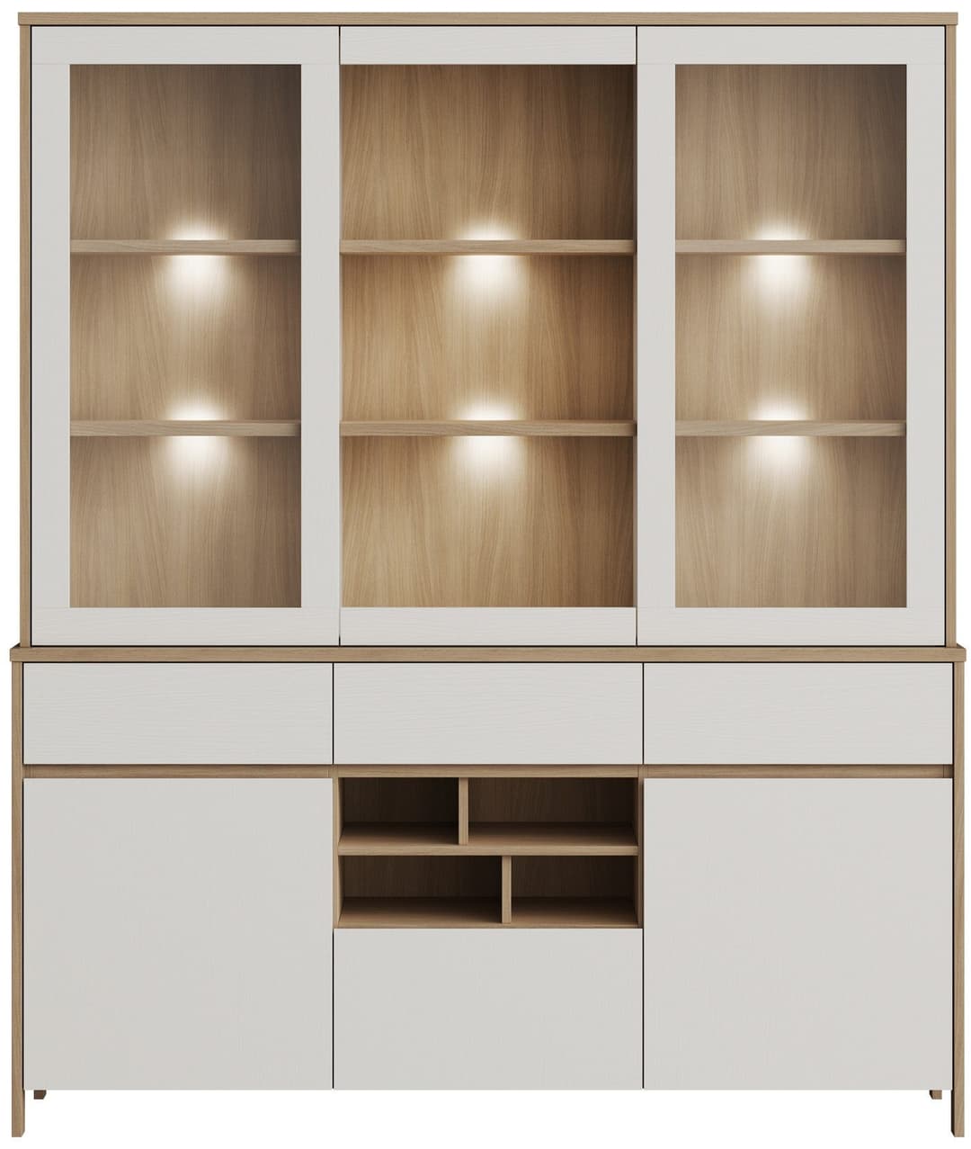 Home affaire Buffet Stranda | Weiß