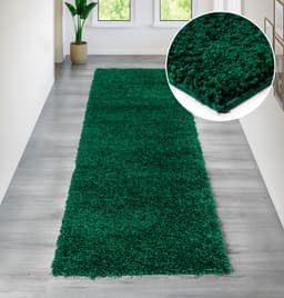 Bruno Banani Läufer Shaggy Soft | Grün