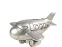 Ambiente Haus Spardose Flugzeug | Silber