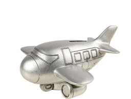 Ambiente Haus Spardose Flugzeug | Silber