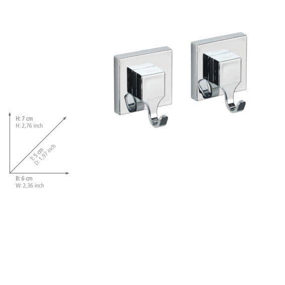 WENKO Wandhaken Vacuum-Loc® | Silber