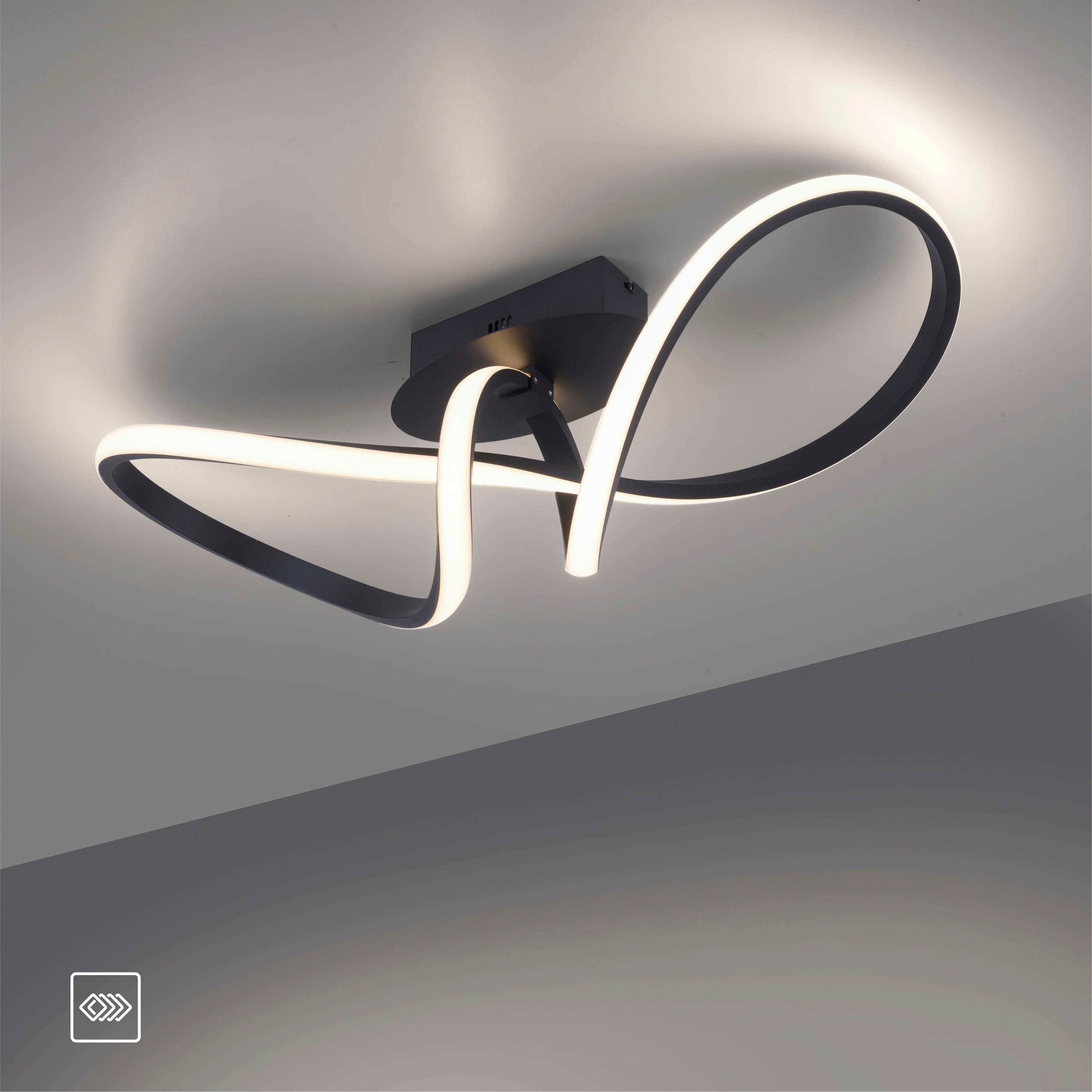 JUST LIGHT Deckenleuchte MARIA | Schwarz