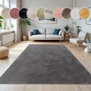 Paco Home Fellteppich Kunstfell Soft 380 | Grau