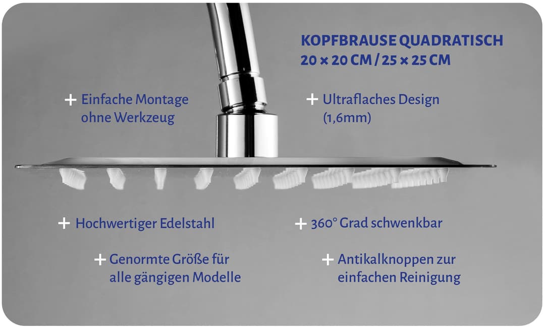 Marwell Kopfbrause | Silber