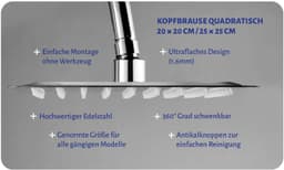 Marwell Kopfbrause | Silber