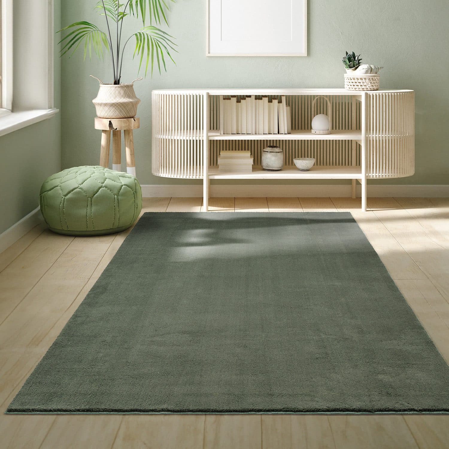 the carpet Teppich Relax | Grün