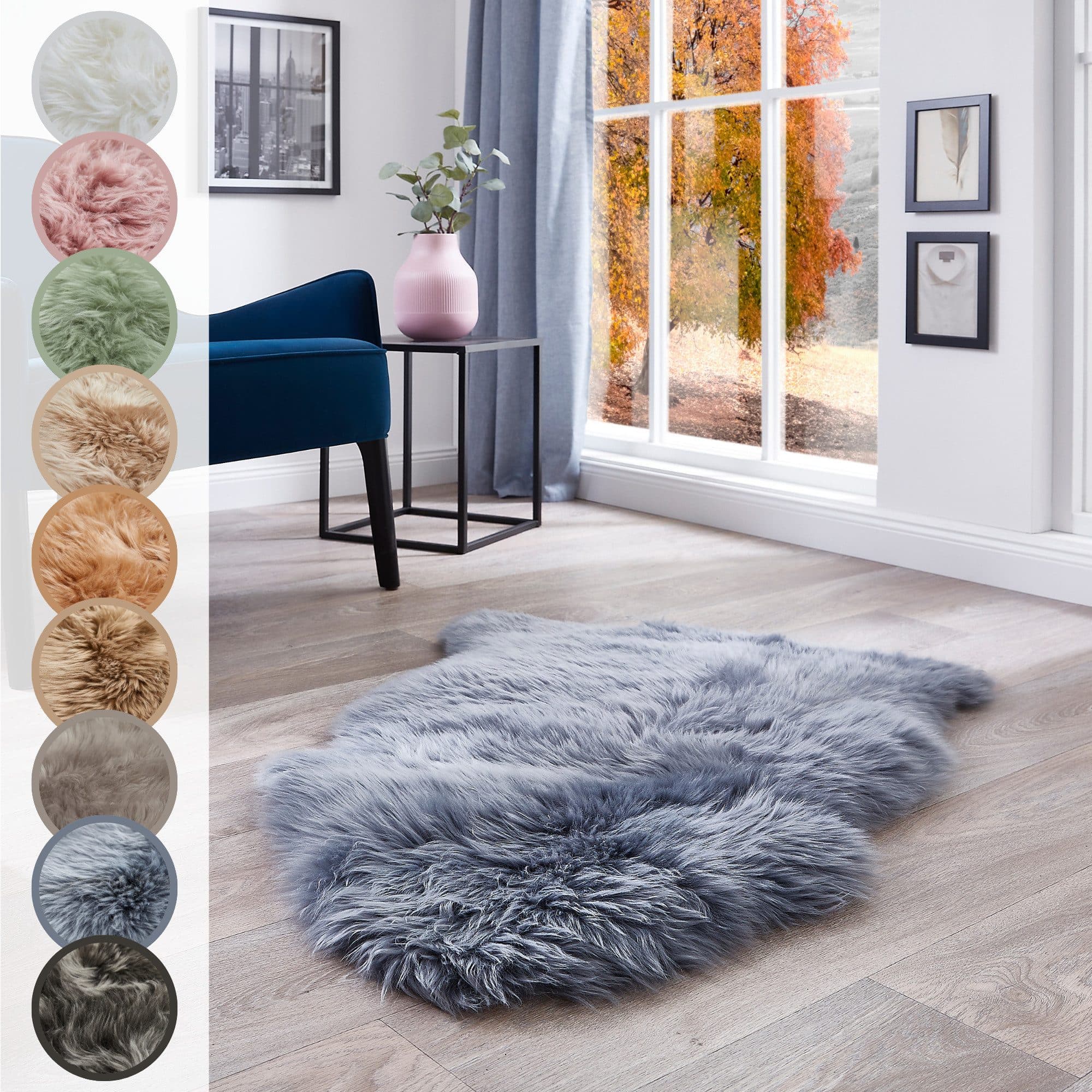 LUXOR living Fellteppich Namika | Grau