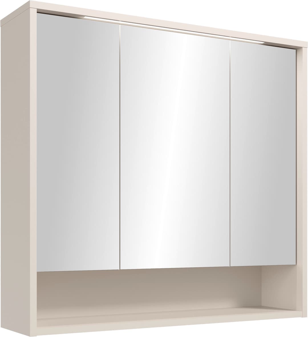 BASIC by Balculina Spiegelschrank Lucera | Weiß