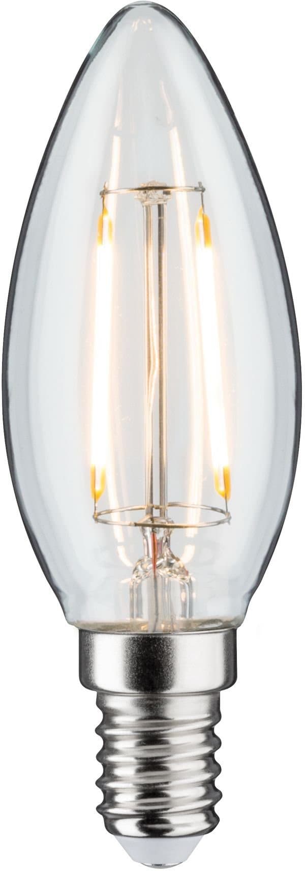 Paulmann LED-Filament 5er Pack 2,6W Kerze E14 klar 2700K | Transparent