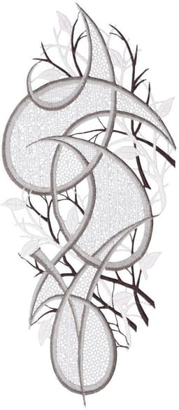 W. Reuter & Sohn - Plauener Spitze
® Fensterbild "Ornament" farbig