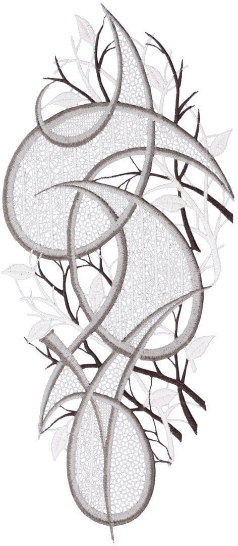 W. Reuter & Sohn - Plauener Spitze
® Fensterbild "Ornament" farbig