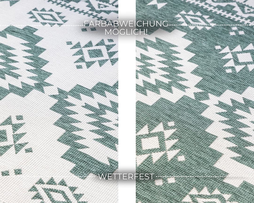 ELLE DECORATION Teppich Dynamic | Grün