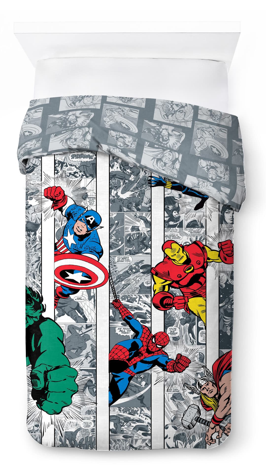 MARVEL Kinderbettwäsche Marvel Comics Bettbezug-Set | Mehrfarbig