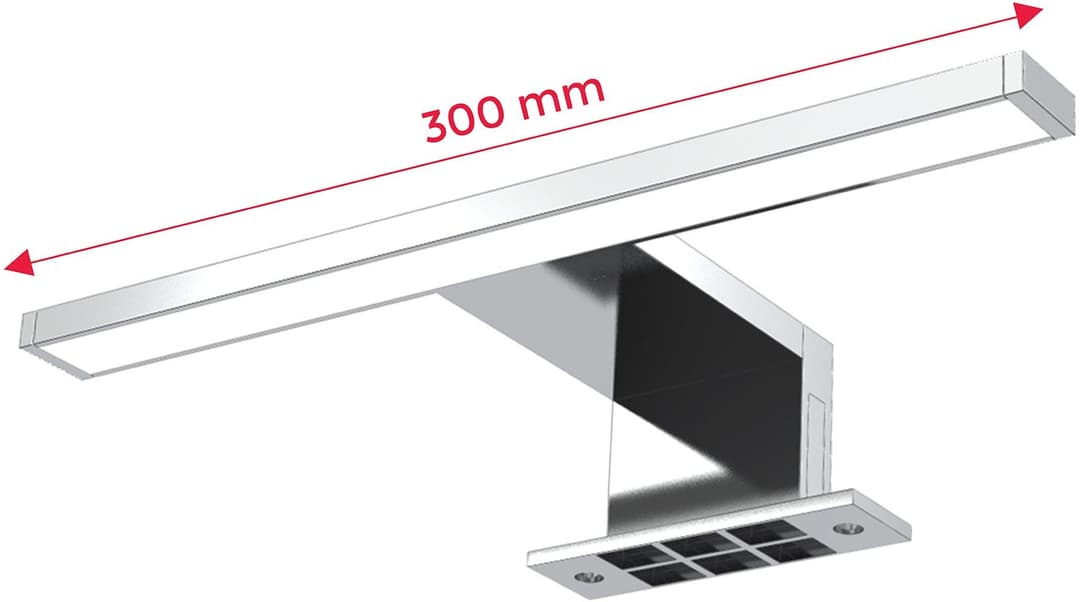 B.K.Licht Spiegelleuchte Carina | Silber