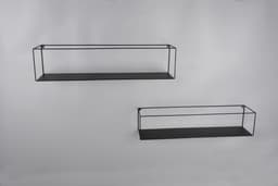 MIRRORS AND MORE Ablageregal Tinka | Schwarz