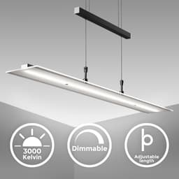 B.K.Licht LED Pendelleuchte BKL1491 | Schwarz