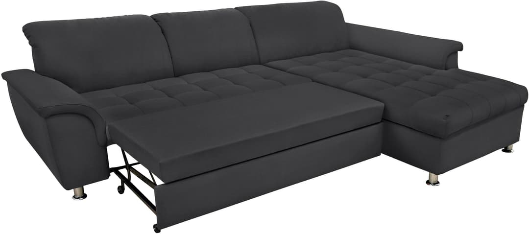 DOMO collection Ecksofa Franzi | Grau