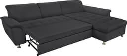 DOMO collection Ecksofa Franzi | Grau