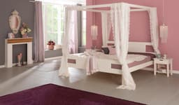 OTTO home Massivholzbett KYOTO Himmelbett | Weiß