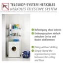 Wenko Herkules Twin Teleskopregal | Grau 4