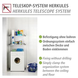 Wenko Herkules Twin Teleskopregal | Grau