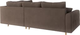 Home affaire Ecksofa CHARRE L-Form mit Ottomane | Braun
