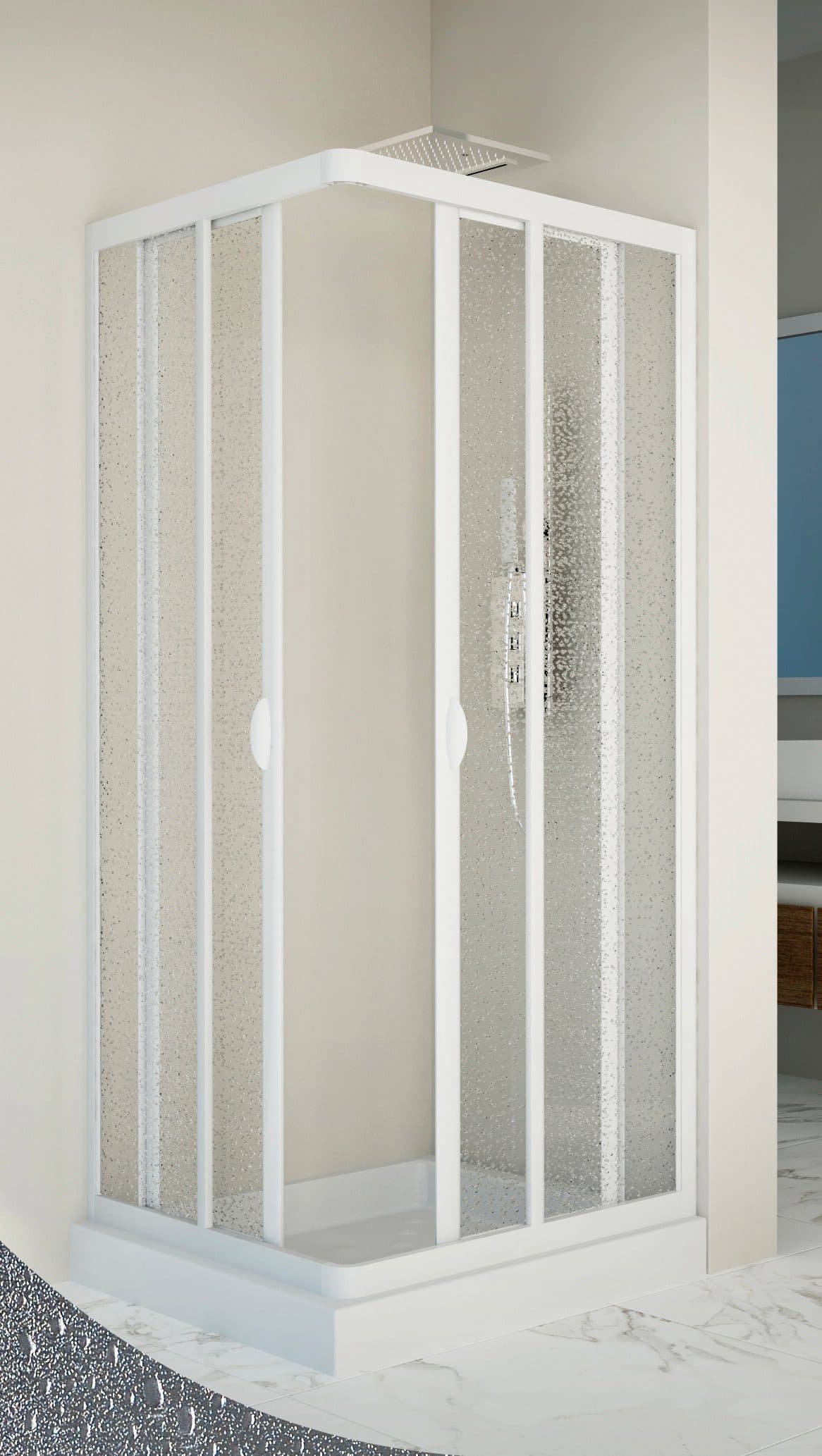 Forte Eckdusche Vela | Weiß