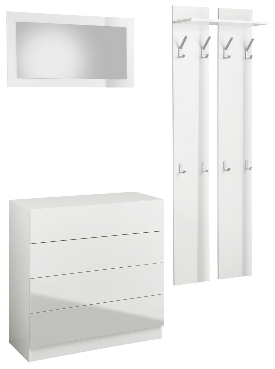 borchardt Möbel Garderoben-Set Vaasa 3 | Weiß