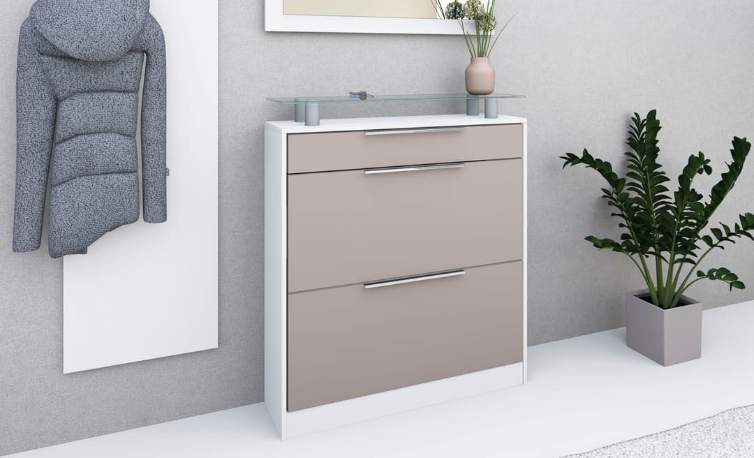 borchardt Möbel Schuhschrank Oliva | Weiß