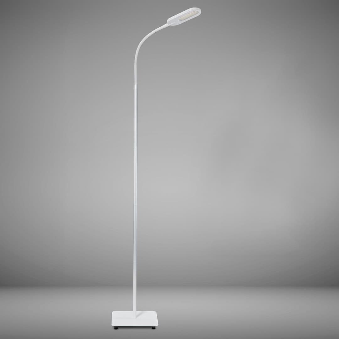 B.K.Licht LED Stehlampe | Weiß