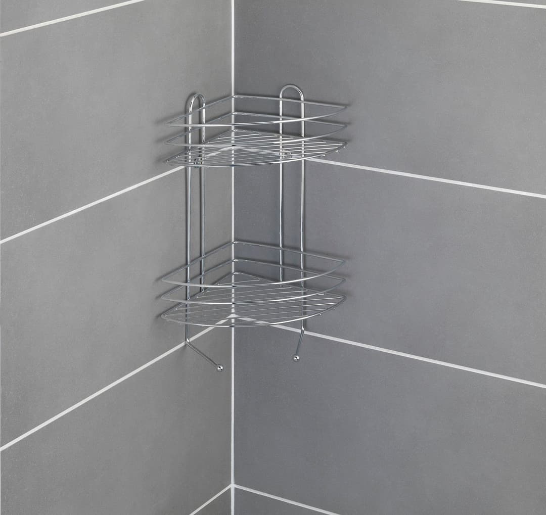 Wenko Duschablage Exclusiv 2 Etagen | Silber