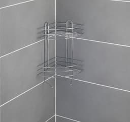 Wenko Duschablage Exclusiv 2 Etagen | Silber