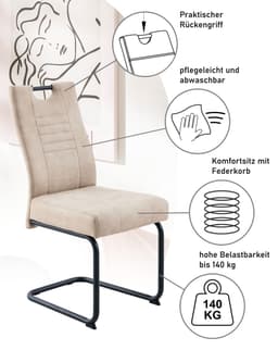 OTTO home Freischwinger Altona | Beige