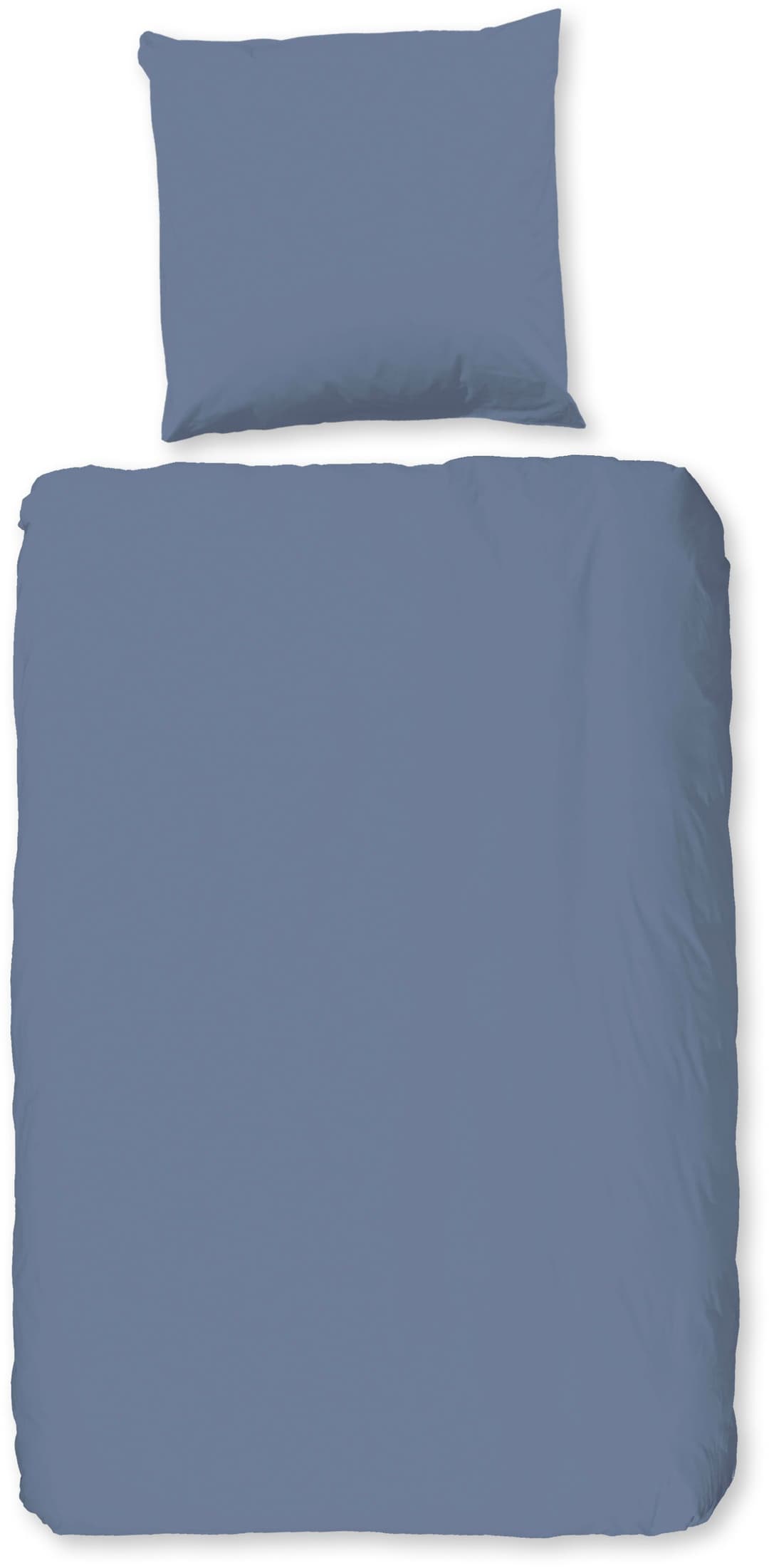 good morning Bettwäsche Flanel Uni | Blau
